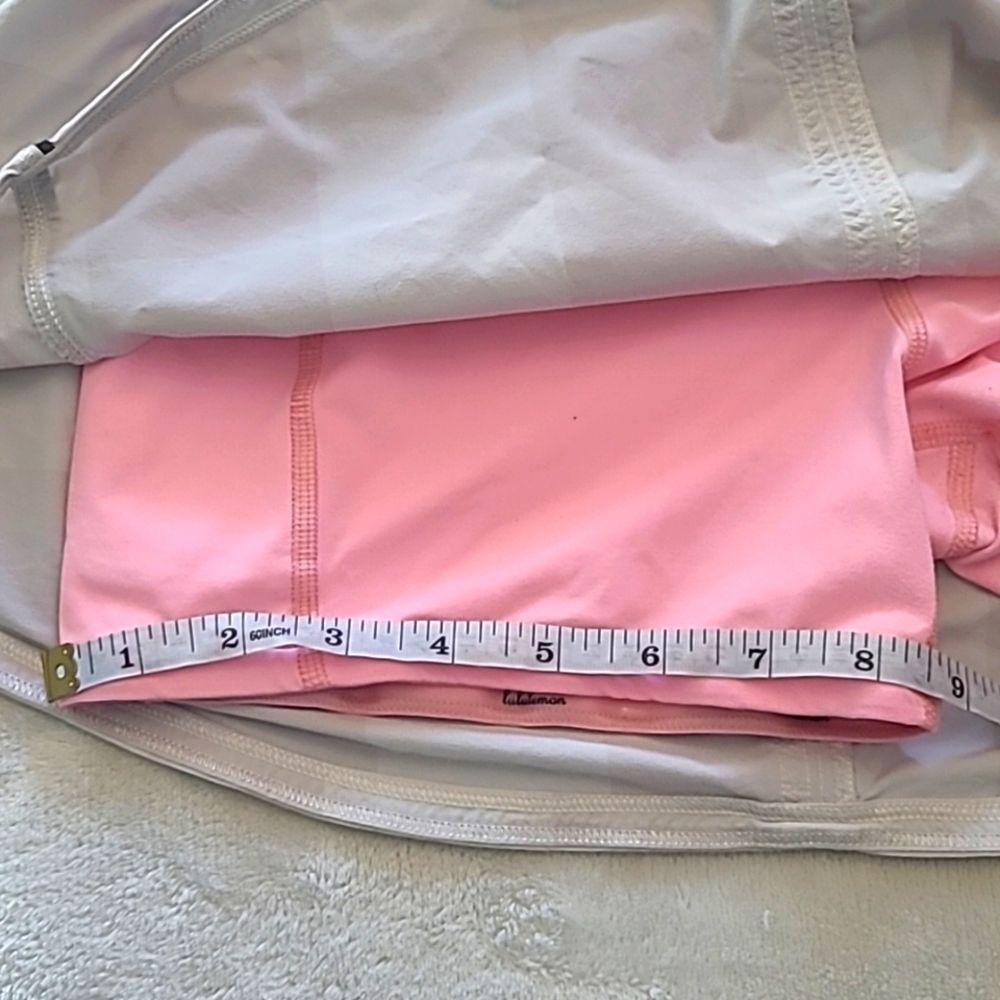 Lululemon Size 6 Gray Pink Run Speed Skort Built In Shorts Active Athleisure - Picture 10 of 16